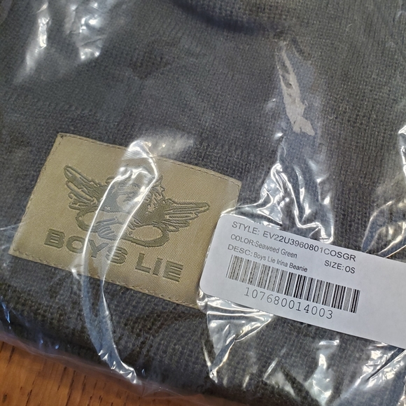 Boys Lie Irina Beanie - Seaweed Green - Picture 4 of 6